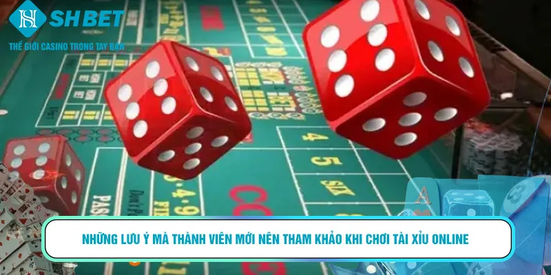 Những lưu ý mà thành viên mới nên tham khảo khi chơi tài xỉu online